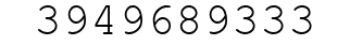 Number 3949689333.