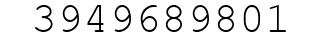 Number 3949689801.