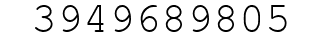 Number 3949689805.