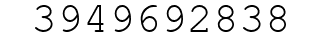 Number 3949692838.