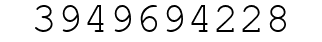 Number 3949694228.