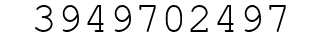 Number 3949702497.