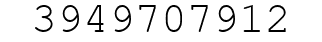 Number 3949707912.