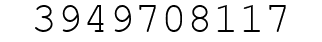 Number 3949708117.