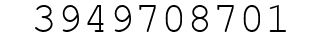 Number 3949708701.