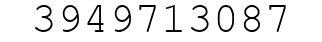 Number 3949713087.
