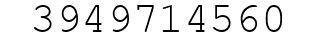 Number 3949714560.