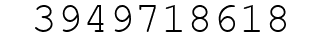 Number 3949718618.