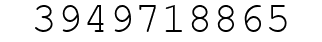 Number 3949718865.
