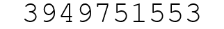 Number 3949751553.