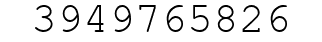 Number 3949765826.