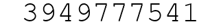 Number 3949777541.