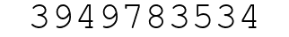 Number 3949783534.