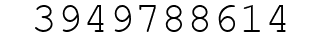 Number 3949788614.