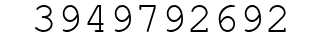 Number 3949792692.