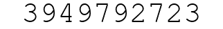Number 3949792723.