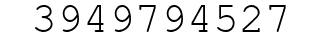Number 3949794527.
