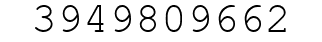 Number 3949809662.