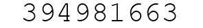 Number 394981663.