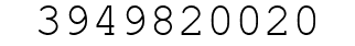 Number 3949820020.