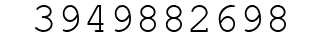 Number 3949882698.