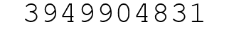 Number 3949904831.