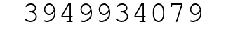 Number 3949934079.