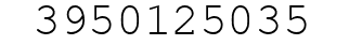 Number 3950125035.