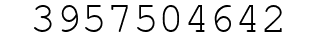 Number 3957504642.