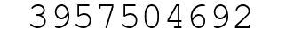 Number 3957504692.