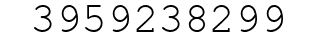Number 3959238299.
