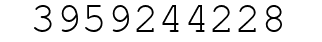 Number 3959244228.