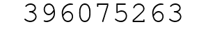 Number 396075263.