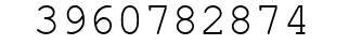 Number 3960782874.