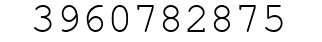 Number 3960782875.