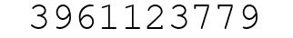 Number 3961123779.