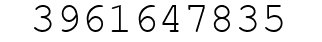 Number 3961647835.