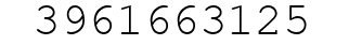 Number 3961663125.