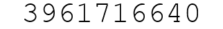 Number 3961716640.