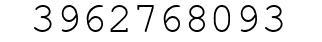 Number 3962768093.