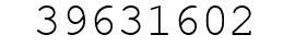 Number 39631602.