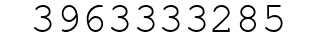 Number 3963333285.