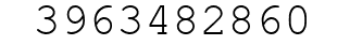 Number 3963482860.