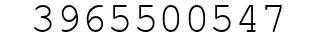 Number 3965500547.