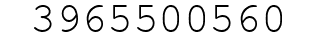 Number 3965500560.