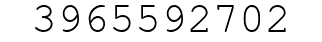 Number 3965592702.