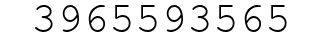 Number 3965593565.