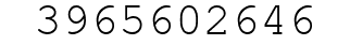 Number 3965602646.