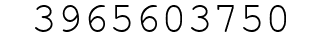 Number 3965603750.