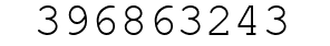 Number 396863243.